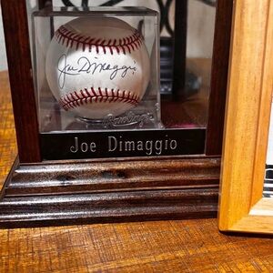 Joe DiMaggio Signed Rawlings Baseball w/ COA 1996 Chicago Signing Event